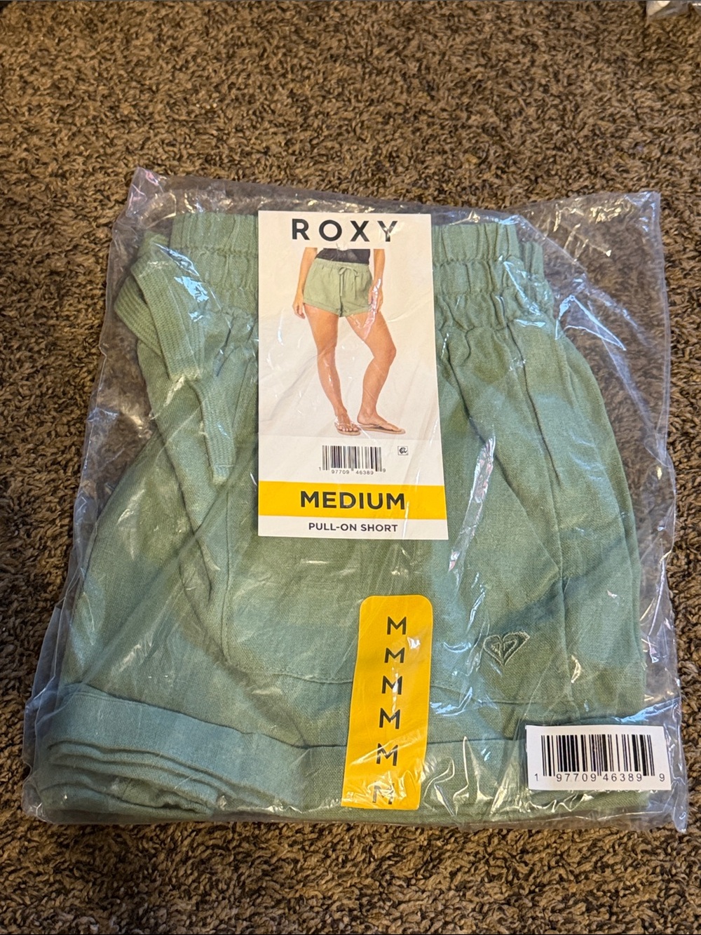 Roxy Mint Green Pull-On Athletic Shorts